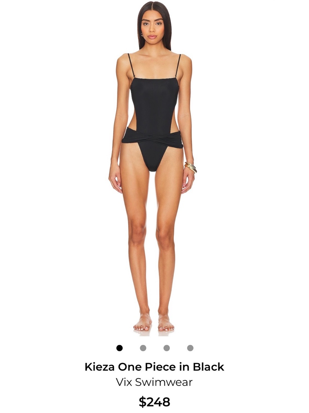 Vix Swimwear Kieza One-Piece Swimsuit in Black